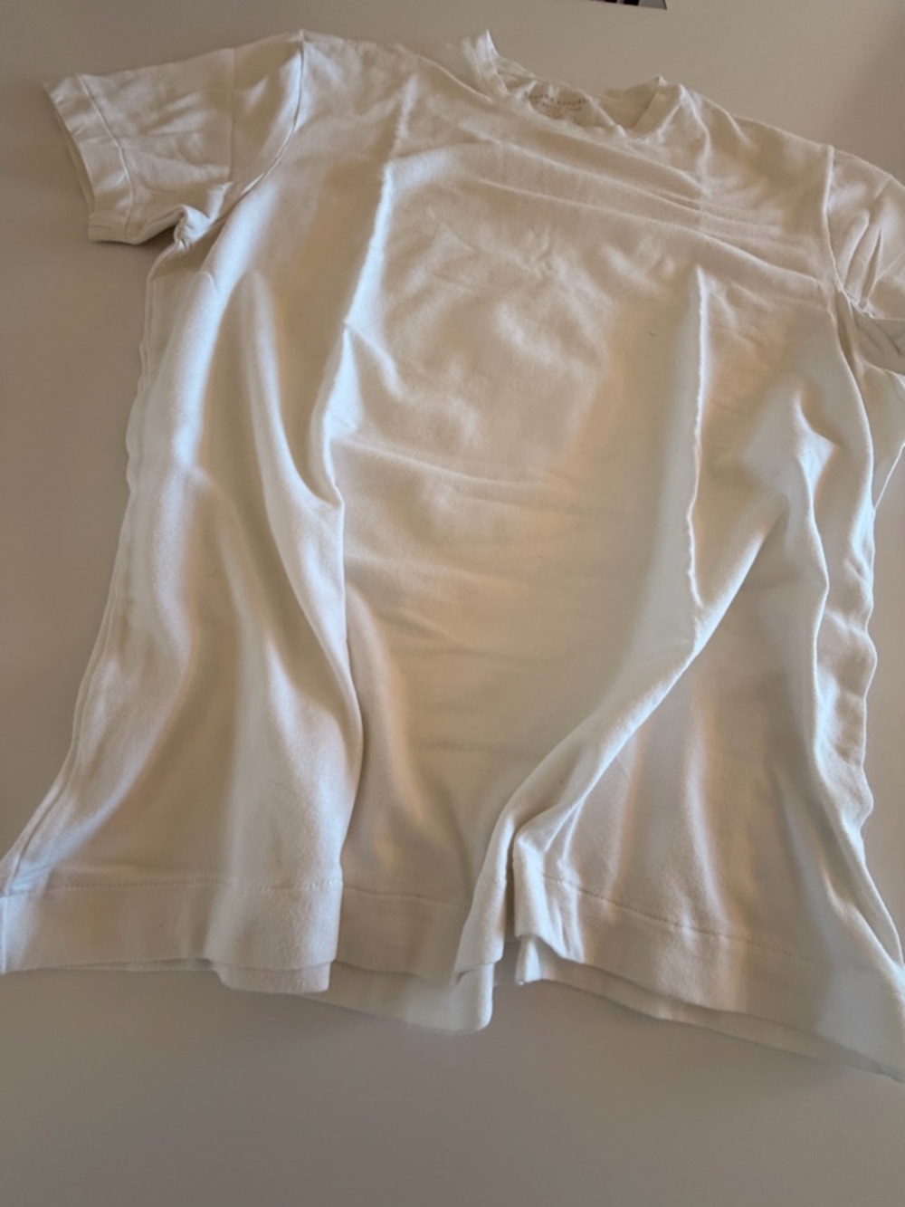 Banana Republic White Classic Stretch Crew Neck Short Sleeve Tee, Men’s Sz XL - Picture 9 of 13
